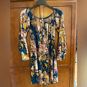 Size medium blue floral dress.